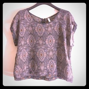 Xhilaration Short-Sleeve Blouse